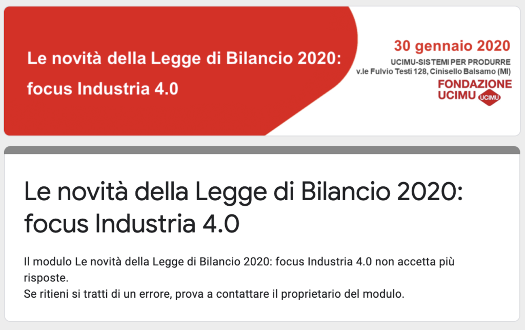 Le novità della Legge di Bilancio 2020: focus Industria 4.0