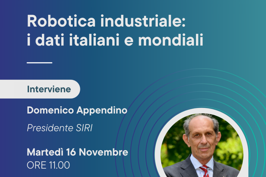 Robotica industriale: SIRI presenta i dati italiani e mondiali
