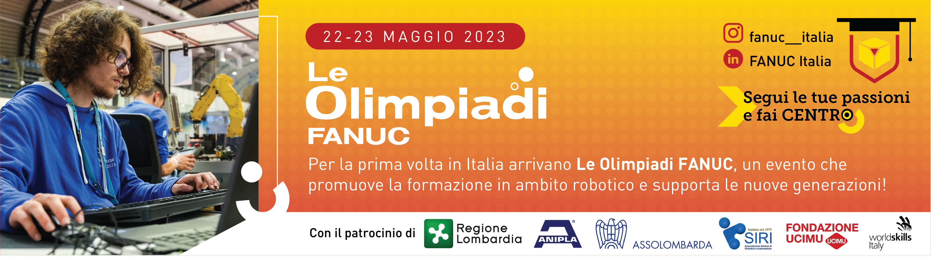 Concorso di robotica industriale Olimpiadi FANUC Italia – 22 e 23 maggio 2023