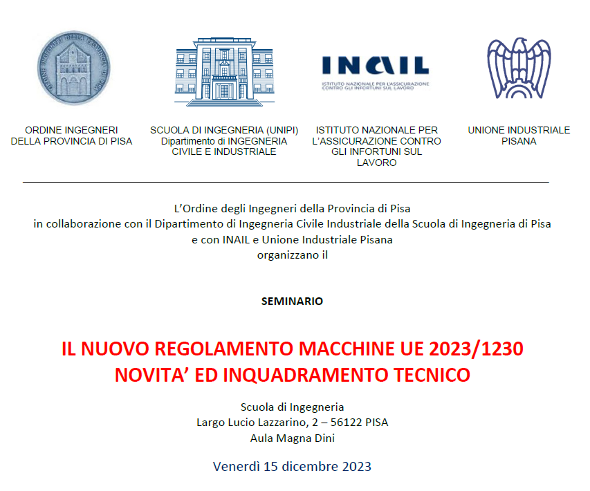 Il nuovo Regolamento Macchine Ue 2023/1230. Novità e inquadramento tecnico
